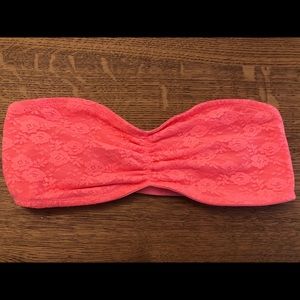 PINK Victoria’s Secret coral bandeau